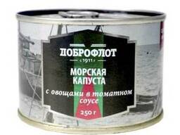 Морская капуста с овощами в томатном соусе №6 250г 1/48 ( 58