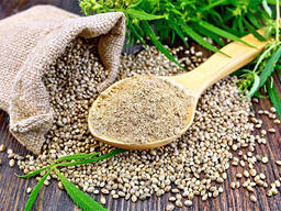 Мука из семян конопли.