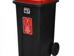 Мусорный бак 120л на колесах