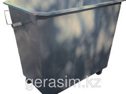 Мусорный контейнер 1,1 куб. без крышки с колесами