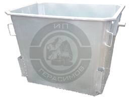 Мусорный контейнер оцинкованный 1100 л без крышки без колес (НДС 16% в т. ч. )