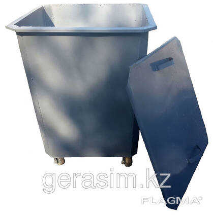 Мусорные контейнеры 0,75 куб. с крышкой с колесами (НДС 16% в т. ч. )