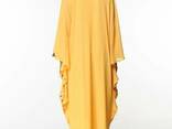 Мусульманское платье светло желтого цвета из шифона - фото 2