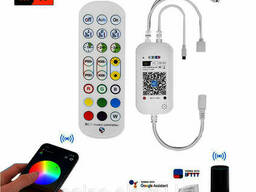 Музыкальный RGB контроллер c WiFi и пультом для ленты
