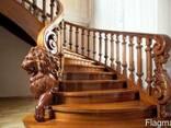 Лестница из дерева на заказ в Алматы - фото 1