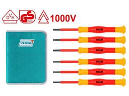 Набор диэлектрических прецизионных отвёрток INDUSTRIAL, 1000V, 6шт