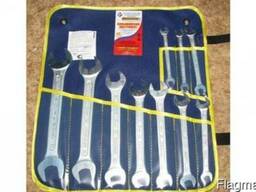 Ключи гаечные двухсторонние, набор от 8 до 24 мм