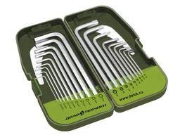 Набор ключей шестигранных и TORX удлинённых, 18предм.