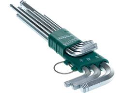 Набор ключей торцевых шестигранных удлиненных с шаром дюймовых, 9 предметов Jonnesway