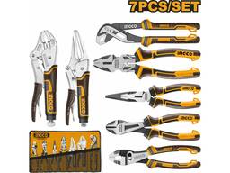 Набор шарнирно-губцевого инструмента INGCO INDUSTRIAL 7 предметов