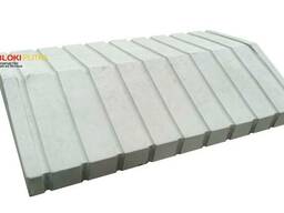 Накрывочный элемент "Шляпа" 400x260 серый