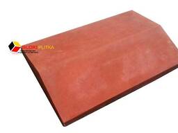 Накрывочный элемент "Шляпа гладкая" 400x260 красный