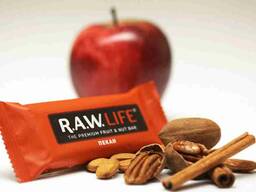 Натуральные батончики RAW LIFE орех и фрукты