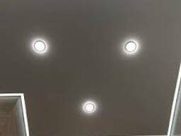 Натяжные потолки установка софитов