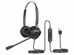 Наушники USB гарнитура с шумоподавлением для Call Центров