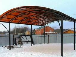 Навесы для дома под сотовый поликарбонат