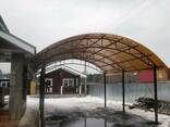 Навесы для дома под сотовый поликарбонат - фото 1