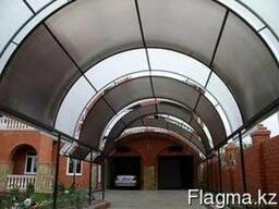 Авто навесы из сотового поликарбоната в Актобе