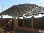 Авто навесы из сотового поликарбоната в Актобе - фото 1