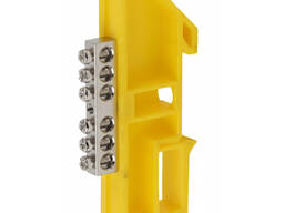 NO-222-90-1 ЭРА Шина PE "Земля" на DIN-изол ШНИ-6х9-6 никелирован