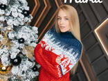 Новогодние свитеры кофты с оленями оптом от фабрики - фото 1