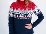 Новогодние свитеры кофты с оленями оптом от фабрики - фото 2
