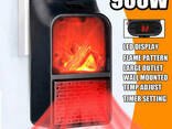 Обогреватель портативный с LCD-дисплеем, пультом д/у и имитацией камина Flame Heater. .. - фото 3