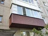 Обшивка балкона сайдингом. Низкие цены!Скидки - фото 1