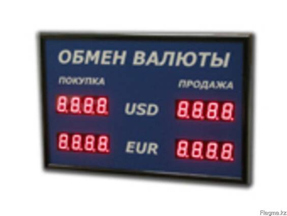 Офисные табло валют 4 разряда Импульс-310-2x2