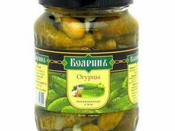 Огурцы маринованные с/б, ж/б 6-9 см / 9-12 см