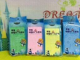 Оптом мочалки детские губки made in Korea , 0.6$ 250KZтг