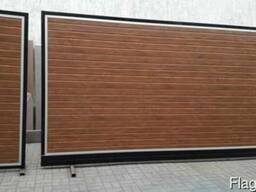 Откатные ворота из сенд. панелей