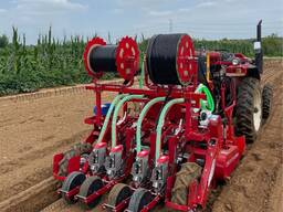 Овощная сеялка точного высева 1 гребневая 4-рядная