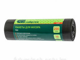 Пакеты для мусора 200 л x 10 шт, пвд, короткий ролик, тип. ..