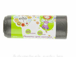 Пакеты для мусора 60 л х 50 шт, серые,  Elfe