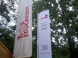 Печать флагов на политексе по индивидуальному заказу