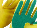 Перчатки с губкой для мытья посуды FEI E Glove - фото 2