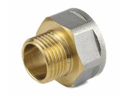 Переход латунный D1= 1 1/4"; 1"…, D2= 1"; 3/4"…, Соединение: внутренняя резьба… в Актау