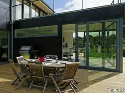 Пластиковая подъемно-раздвижная двери