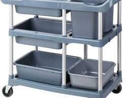 Пластиковая тележка для сбора посуды L-022