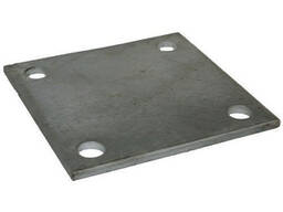 Изготовление закладных деталей Пластина с отверстиями квадратные