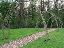 Плетёная беседка из ивы