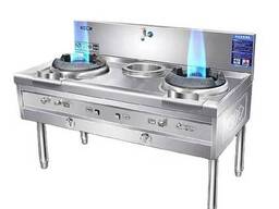 Плита вок газовая 2 горелочная. Умная горелка