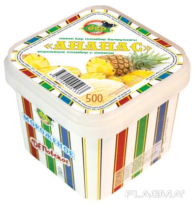 Пломбир с джемом "Ананас" 500 гр.