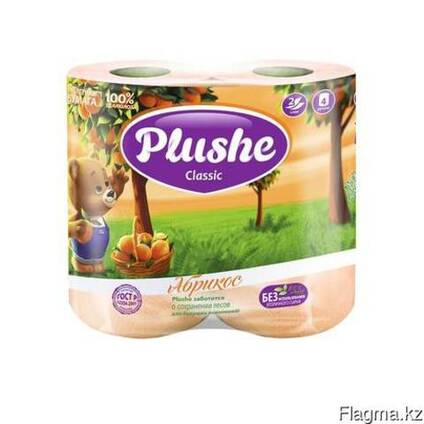 Plushe Classic абрикос 2 слоя,4 рулона клубника