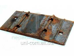 Подкладка Д65 для деревянной шпалы костыльного скрепеления железнодорожного пути