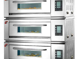 Подовая печь с пароувлажнением и шамотным камнем EDO-39L.