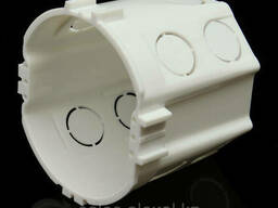 Подрозетник глубокий 73×62 мм (евростандарт) — монтажная коробка для розеток и выключателе