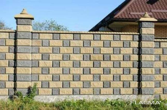 Заборы Из Блоков Фото