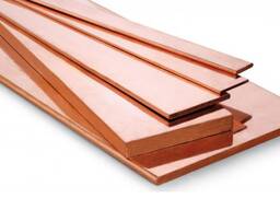 Полоса шина бронзовая Шир: 10-1000 мм, Толщ: 0,2-160 мм, Дл: 0,13-4,9 м в Алматы